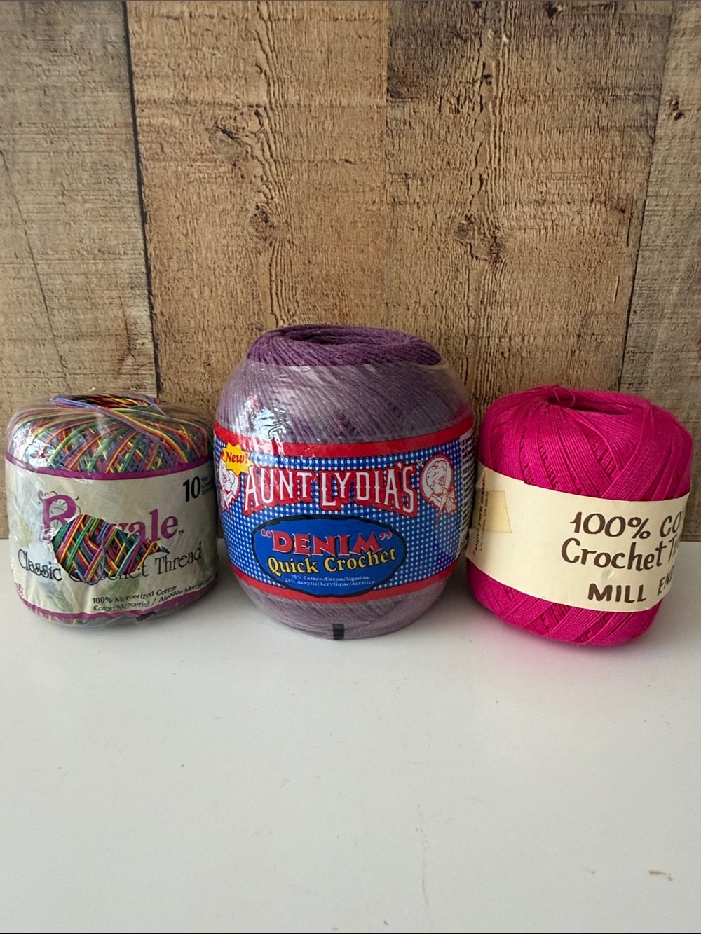 Assorted Crochet Thread Set of 3